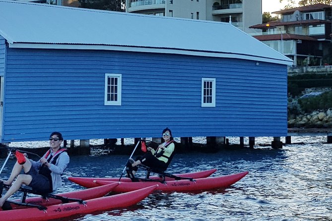 Waterbike Tour around Blue Boat House in Perth